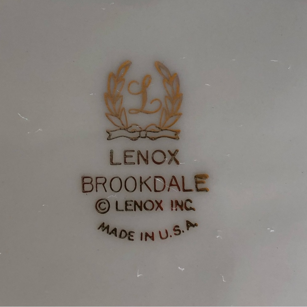 Lenox Brookdale Bone China Oval Serving Vegetable Bowl 9-3/4" MINT - Picture 6 of 7